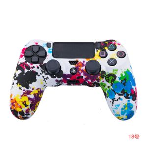 Ручка PS4 Защитный чехол Процесс печати с переносом воды Ручка PS4 Силиконовый чехол Камуфляжный силиконовый чехол Ручка PS4 Мягкий резиновый чехол