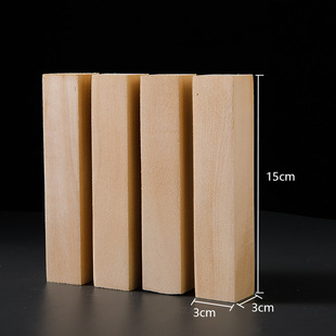 Imported basswood carving wood pure handmade novice wood carving wood square original solid wood block board cork wood square