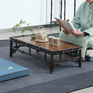 New Chinese style bamboo furniture tatami small tea table arhat bed table home bay window several tea table tea table