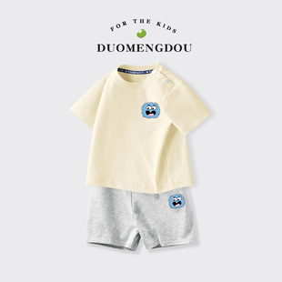 Набор с короткими рукавами для мальчиков Baby a-класс хлопчатобумажный топ 2024 Летние маленькие мальчики спортивные шорты AP I