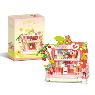 WL игрушка из микрочастиц в сборе из микрочастиц DIY игрушки строительные блоки 2033-2036 Street View серия Оптовая доставка