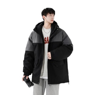 Cross-border foreign trade fashion 2023 men's winter fashionable Korean style comfortable thickened down jacket all-match warm jacket cold-proof