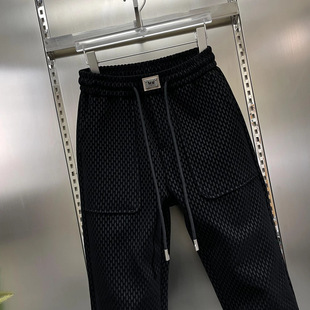2025 Spring and Autumn Fashion Trend Casual Elastic Casual Easiest for Match High-End Fashion Small Foot Slim Casual Pants