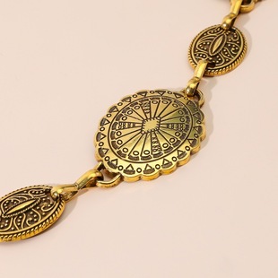 European and American Fashion Versatile Accessories Belt Chain Women's Metal Retro Waist Chain Decorative Long Shirt dress T-Shirt