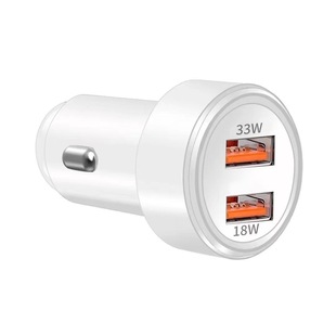 51 Вт Новое автомобильное зарядное устройство USB Супер достаточно быстрый Вт супер быстрая зарядка двойной двигатель флэш-зарядка 33 Вт один для двоих 18