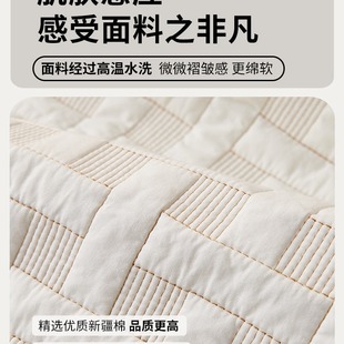 Foreign trade solid color simple and elegant wash cotton does not shrink cotton four seasons universal cotton non-slip sofa cushion cover cloth