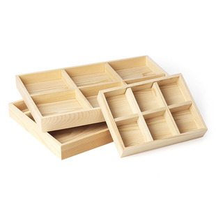 Wooden Jewelry Display Plate Decorative Jewelry Tray Counter Pendant Bracelet Plate Solid Wood Jewelry Storage Box Jewelry Box