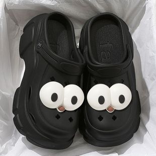 EVA Sweet Cool Qianxi Spice Girls Heightened Heel Summer Non-slip Thick Bottom Cyber Celebrity Sandals for Outer Wear Ins Fashionable Hole Shoes for Women