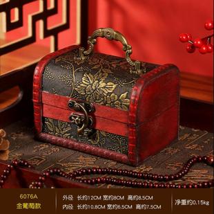 Vintage Wooden Crystal Packaging Box Antique Old Product Packaging Wooden Box Gift Packaging Jewelry Storage Box