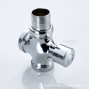 Copper flush valve four-way hand-pressing valve Flushing Valve delay valve in public places large four-way flush valve self-closing type