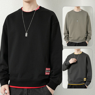 "Factory Direct Supply" Spring Autumn Winter Fashion Explosions Shopkeeper Fashion Loose Round Neck Casual Pullover Sweater