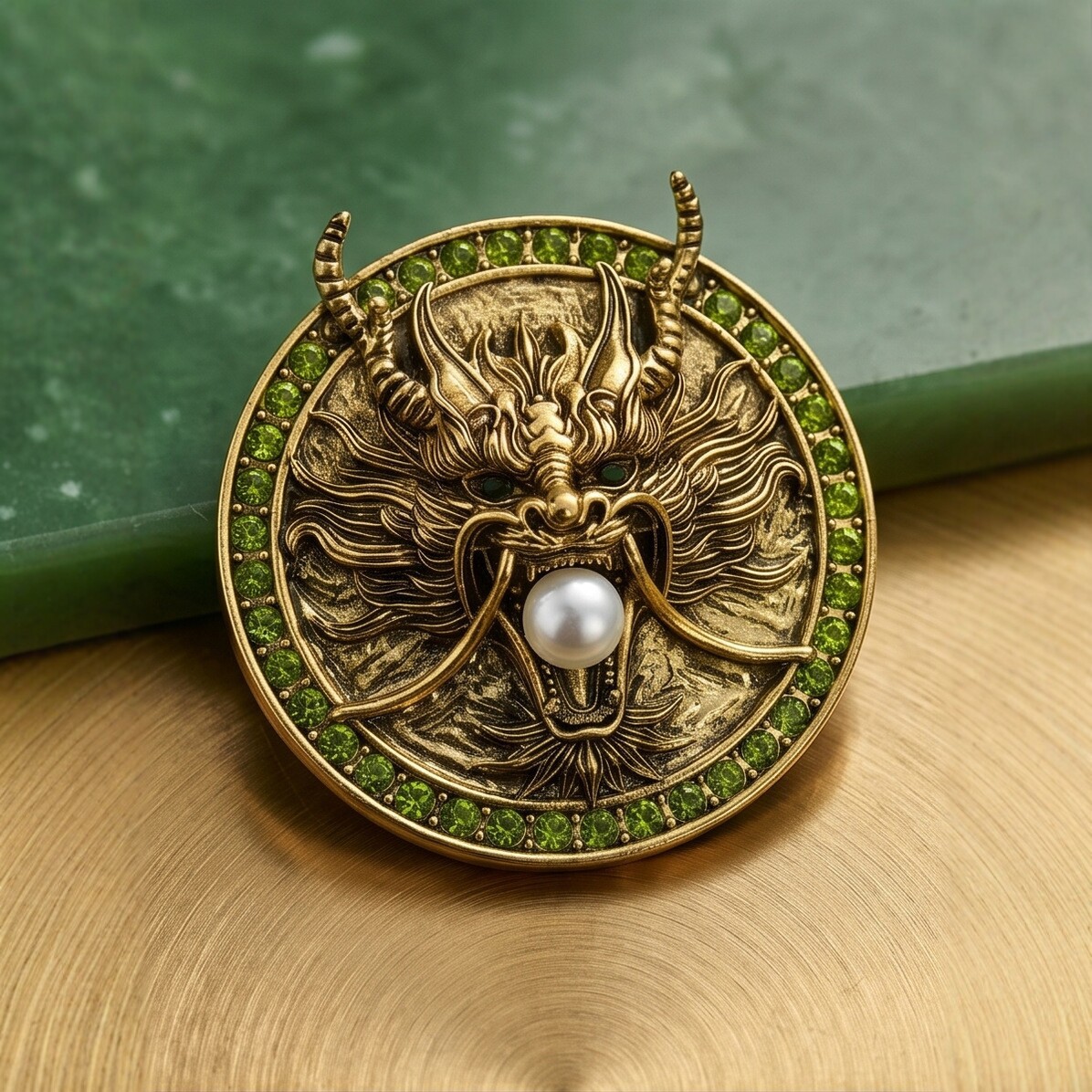 Retro New Style Zodiac Dragon Brooch, Fashionable Animal Brooch Badge, Lapel Pin, Men's Clothing Accessories