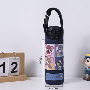 Cup Bear Adult Thermos Cup Protective Cover 500 Universal Accessories 480ml Drop-Resistant Portable Crossbody Belt Water Cup Cover