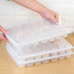 Dumpling box food grade refrigerator storage box steamed stuffed bun dumpling wonton box stackable quick-frozen sealed crisper wholesale