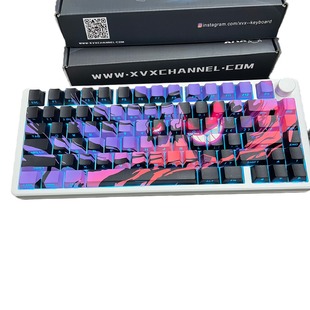 XVX черный Geng Ghost Key Hat Оригинальная боковая гравированная прозрачная клавиатура PBT Творческая индивидуальность горячая сублимация wooting Kits