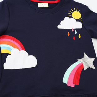 Children's Wear Children's Sweater 2025 Spring Autumn and Winter Girls Thickened Long Sleeve T-Shirt Small and Medium-sized Children's Baby Pullover Distribution