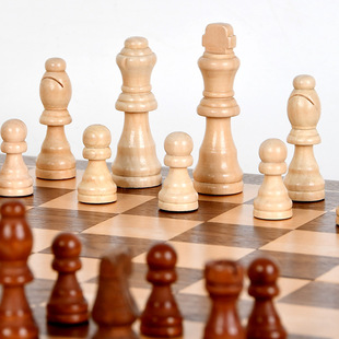 Zhiduo Star Explosions Walnut Chessboard Solid Wood Magnetic Double Queen Chess Cross-border Wholesale Delivery Guide