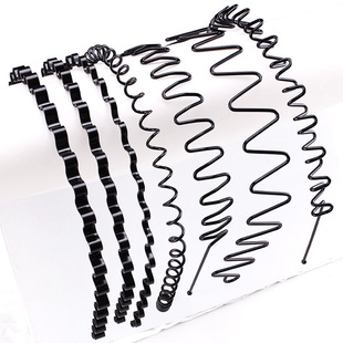 Hair Hoop Men's and Women's Face Wash Wave Spring Hair Clips Iron Hair Hoop Internet Popular Simple Short Hair Big Back Hair
