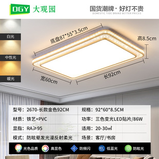 Dayuan Garden living room lamp ceiling lamp modern simple led super bright home living room lamp light luxury 2670 picture 800*800