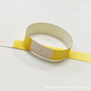 Disposable Solid Color Synthetic Paper Concert Exhibition Bar Amusement Park Identification Bracelet