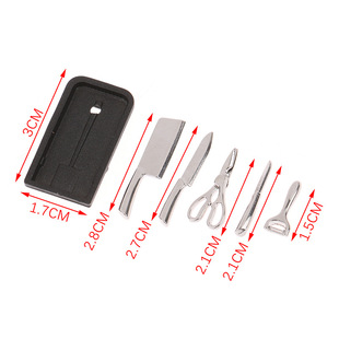 1:12 doll house simulation mini kitchen utensils kitchen knife rack miniature ornaments