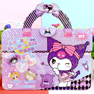 Sanrio Kuromi Melody Capibala Handmade Paste Painting Birthday Gift Coloring Makeup Dressing Sticker