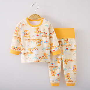 Baby Clothes Category A Cotton Autumn and Winter Base Clothes for Boys and Girls Baby Home Clothes Children's Autumn Clothes Pajamas suit