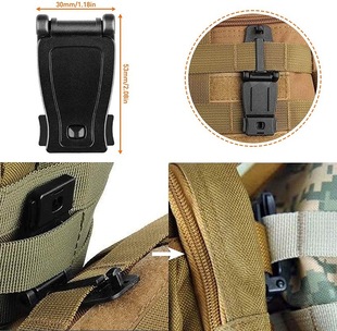 Функция MOLLE тактическая поясная сумка Открытый военный Вентилятор лента Соединительная порт зажим рюкзак фиксированная Пряжка Открытый крючок