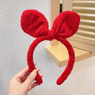 South Korea Internet Celebrant Hair Hoop Bear Love Hair Card Cute Girl Wash Face Headband All-match Hair Band Simple Going Out Headwear