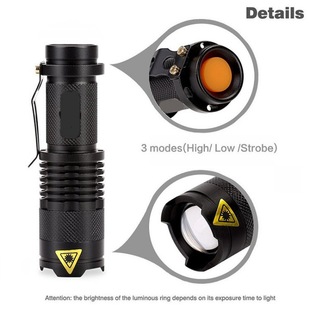Cross-border outdoor portable rechargeable household lighting led flashlight strong light small flashlight mini flashlight