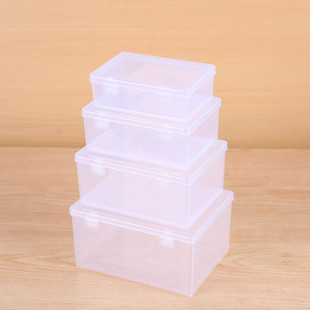 Storage box PP double buckle desktop drawer storage organizing box plastic mini display box rhinestone Pearl storage storage