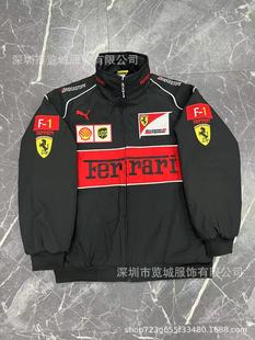 Thin F1 Embroidered Racing Suit Spring and Autumn Jacket European and American Style Casual Riding Suit Fashion Jacket Baseball Suit Aviator