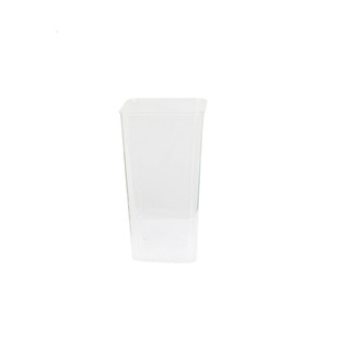 Transparent Acrylic Square Flower Bucket Household Wake-Up Flower Bucket Living Room Decoration Flower Bucket Flower Shop Flower Wake-Up Special Bucket