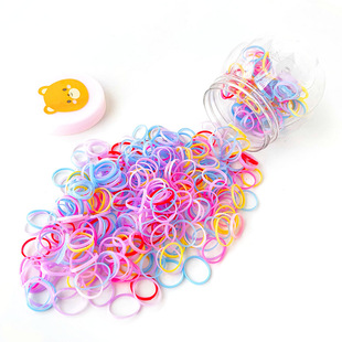 Disposable Rubber Band Women's Hair Tie Black Small Rubber Band Thick Leather Cover Hair Ring Durable Hair Rope Headwear