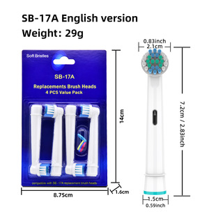 Factory direct supply electric toothbrush head fitting oralb Ole B electric toothbrush head SB-17A electric replacement brush head