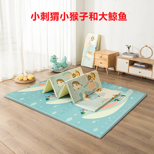 Baby Crawling Mat Thickened XPE Folding Crawling Mat Household Living Room Outdoor Baby Non-Slip Floor Mat Taste-Free Waterproof