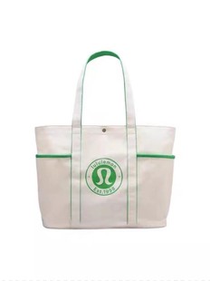 lulu2024 New Large Capacity Daiy Canvas Tote Bag Shoulder Underarm Bag 20L Travel Yoga Sports Bag