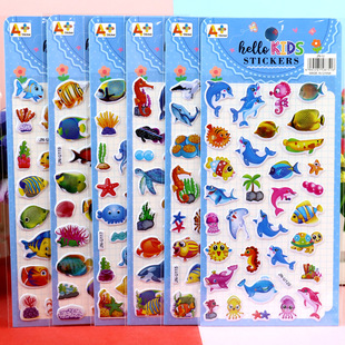 Children's Stickers 3D Foam Stickers Sanrio Kouromi melody Spiderman Ice Princess Dress Up Stickers