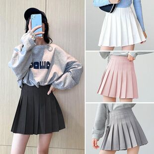 Girls Skirt Pleated Skirt Spring and Autum 2024 New Kidsren's Style Versatile Short Skirt Girls Preppy Style Skirt
