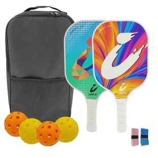 Cross-Border Amazon Best-Selling Pickleball Racket Fiberglass Pickleball Racket Carbon Fiber Racket Set High Quality