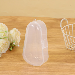 High Transparent Plastic Pp Box with Hook Flip Box Teeth Glue Box Water Drop Box Strap Lipstick Handstring Multi-use Storage Box