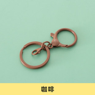 Paint 308 lobster clasp three-piece key chain hanging metal key ring chain diy jewelry pendant material accessories