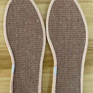 Handmade linen insole sweat-absorbent breathable thickened unisex soft bottom comfortable and refreshing cotton linen insole refreshing