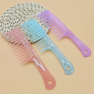 Wide tooth comb hairdressing comb hair salon large tooth comb children pointed tail comb hairdressing barber shop comb one yuan two yuan supply