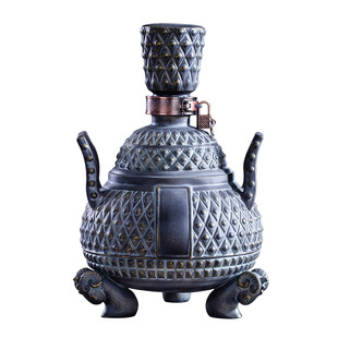 Jingdezhen ceramic wine bottle 5kg imitation bronze antique sealed 5kg double horn sheep bottle empty wine bottle wine jar
