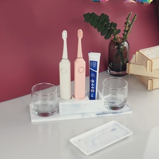 A variety of toothbrush storage rack crystal glue mold DIY toothbrush mouthwash Cup storage box mirror silicone mold