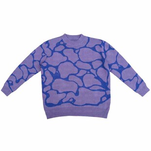 2024 Fashion Casual Loose Autumn and Winter Warm Knitted Sweater American High Street Design Sense Sweater Men's and Women's Couple Dress