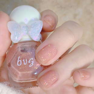 bvg baking-free peelable small diamond water-based nail polish multi-color gentle pure color nail polish beginner Nail Polish glue 10ml