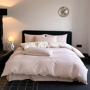 100 Aksu Long-staple Cotton Four-piece Set 100 Cotton Sanding Four-piece Set Cotton Thickened Sanding Quilt Cover Bed Sheet