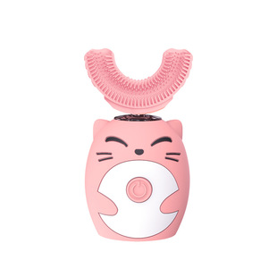 Children's U-shaped Electric Toothbrush Lazy Mouth-contained Baby Cartoon Automatic Smart Tooth Cleaning Ultrasonic Electric Toothbrush